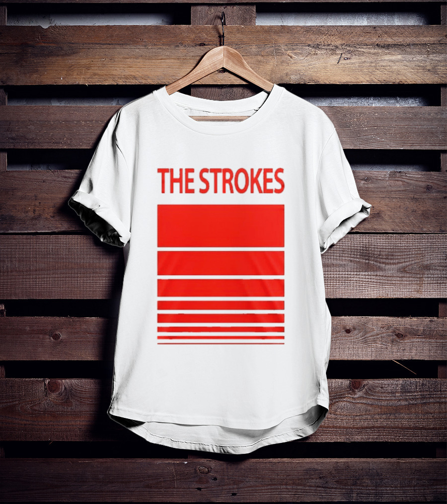 The Strokes 2026 Tour San Francisco Bold Red Stripes T-Shirt