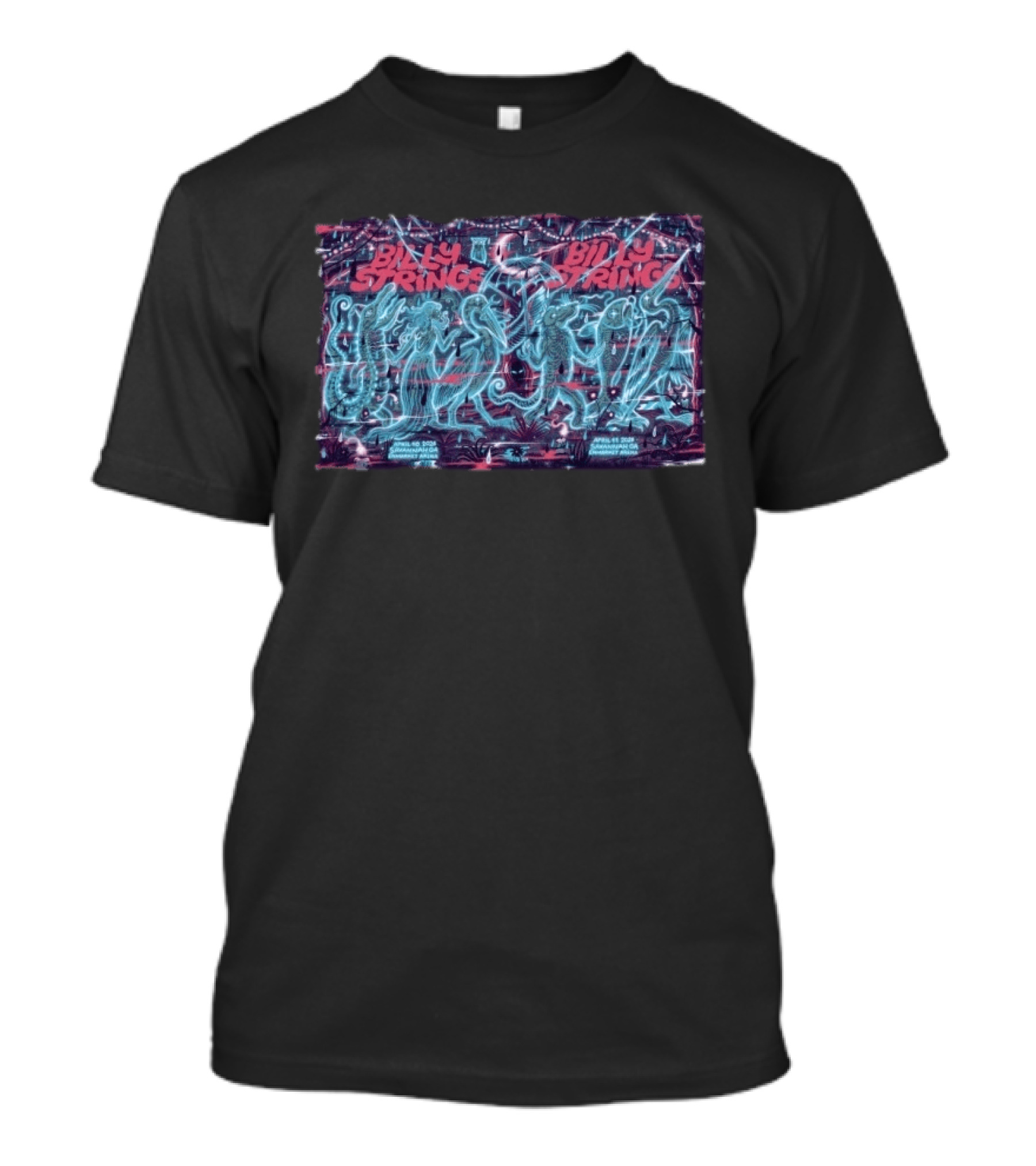 Billy Strings Savannah Enmarket Arena April 26 2026 Fantastical Creatures T-Shirt