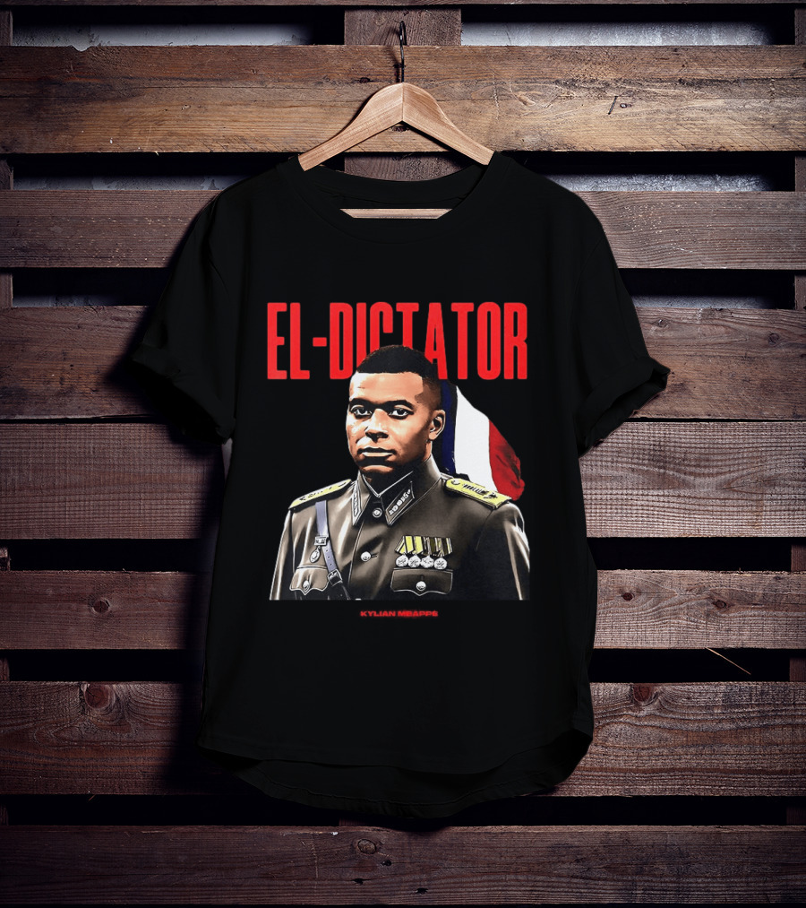 Kylian Mbappé El Dictator Military Uniform French Flag T-Shirt