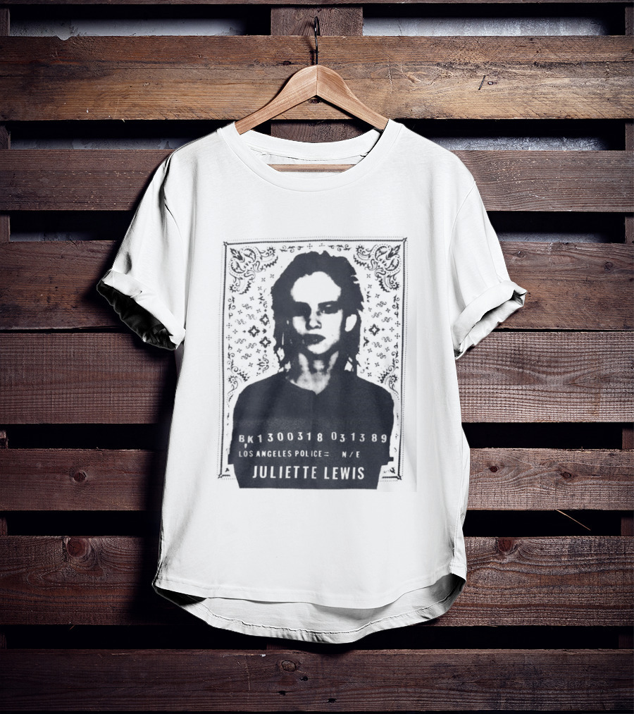 Juliette Lewis Los Angeles Police Shot 300318 USA 1989 T-Shirt