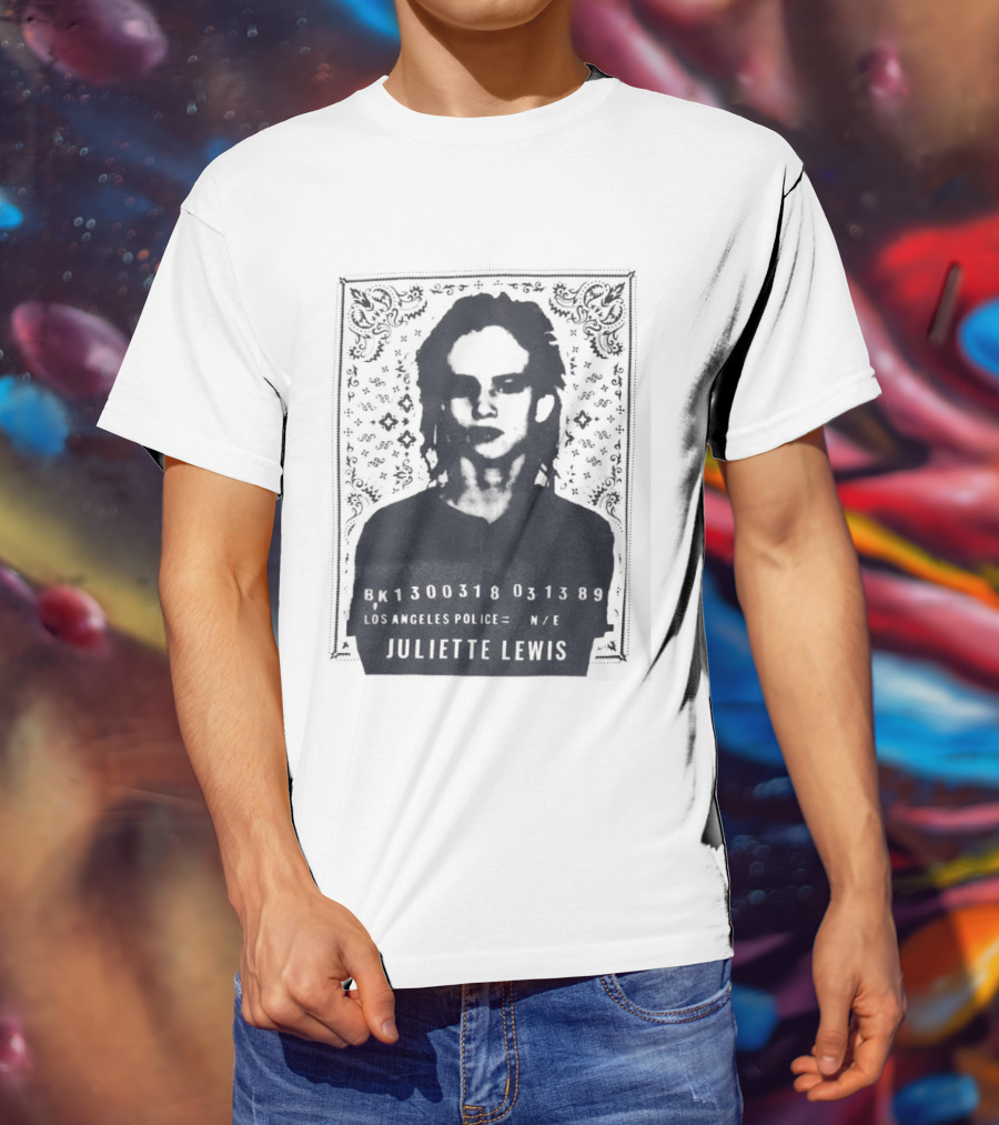 Juliette Lewis Los Angeles Police Shot 300318 USA 1989 T-Shirt
