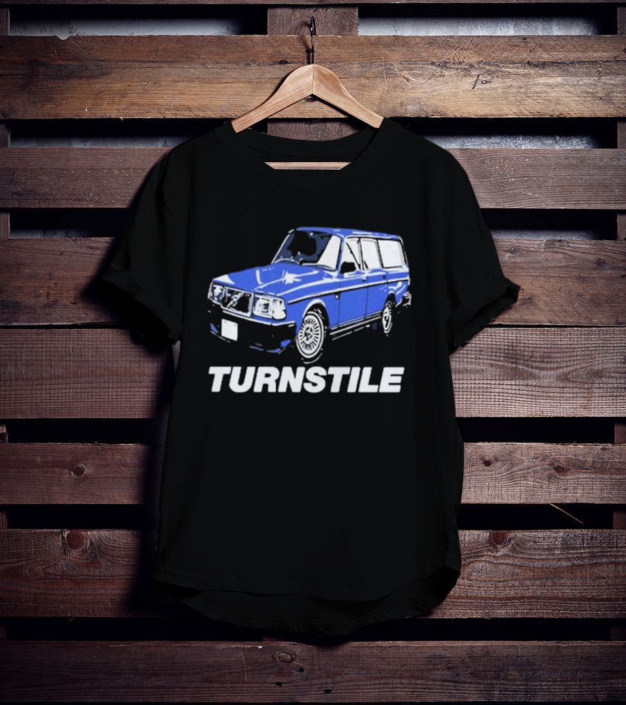 Turnstile Oversized Blue Car T-Shirt