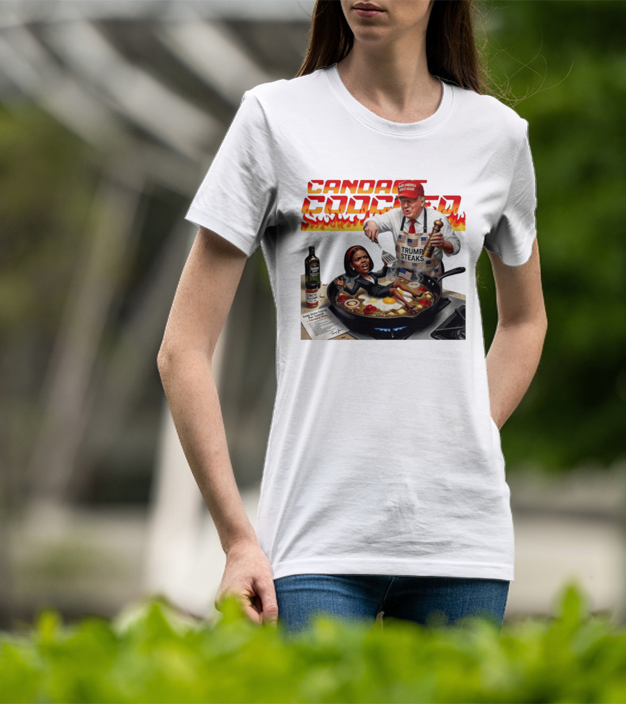 Candace Cooked Meme Trump Steaks Frying Pan Comedy T-Shirt