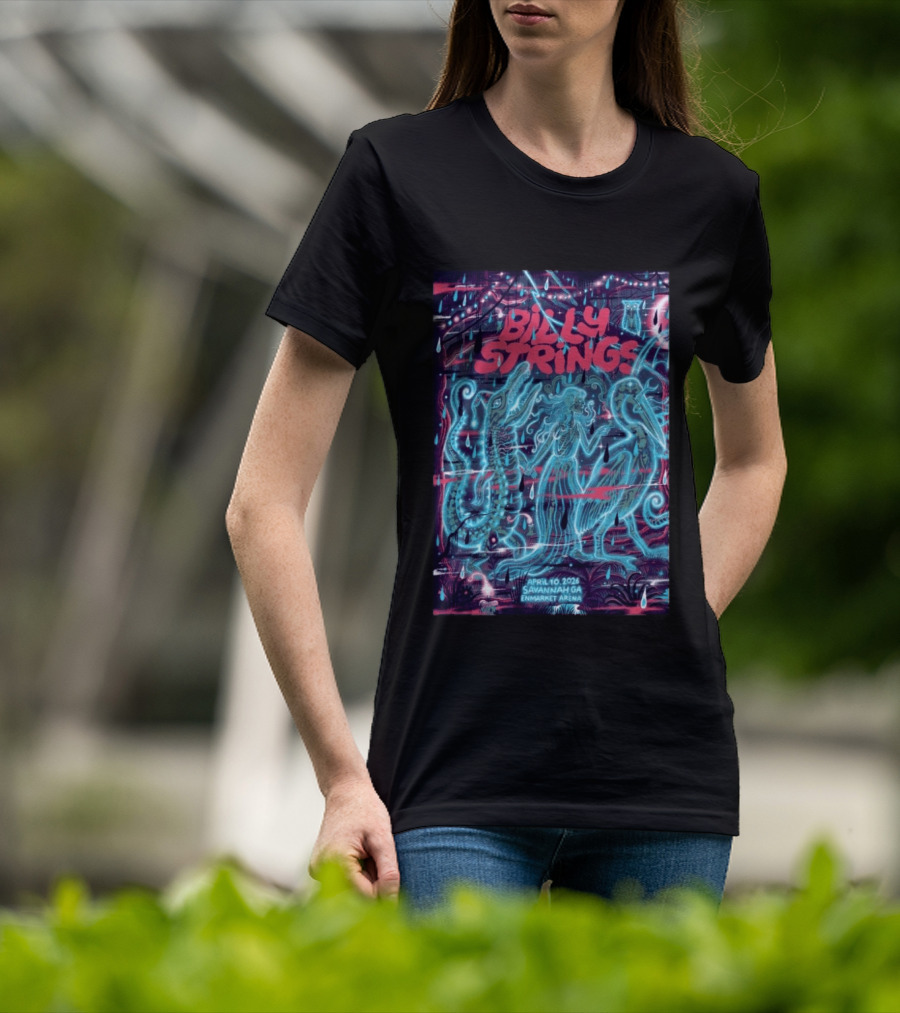 Billy Strings April 10 2026 Savannah GA Enmarket Arena T-Shirt