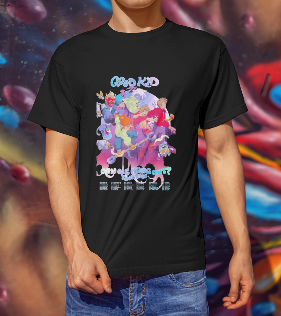 Good Kid Can We Hang Out 2026 Tour Animation Style Adventure T-Shirt