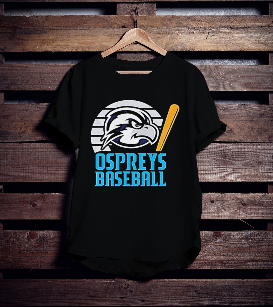 North Florida Ospreys Baseball Team Logo With Bat T-Shirt