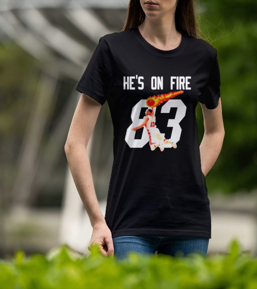 Bam Adebayo 83 Points He's On Fire Dunk Basketball T-Shirt