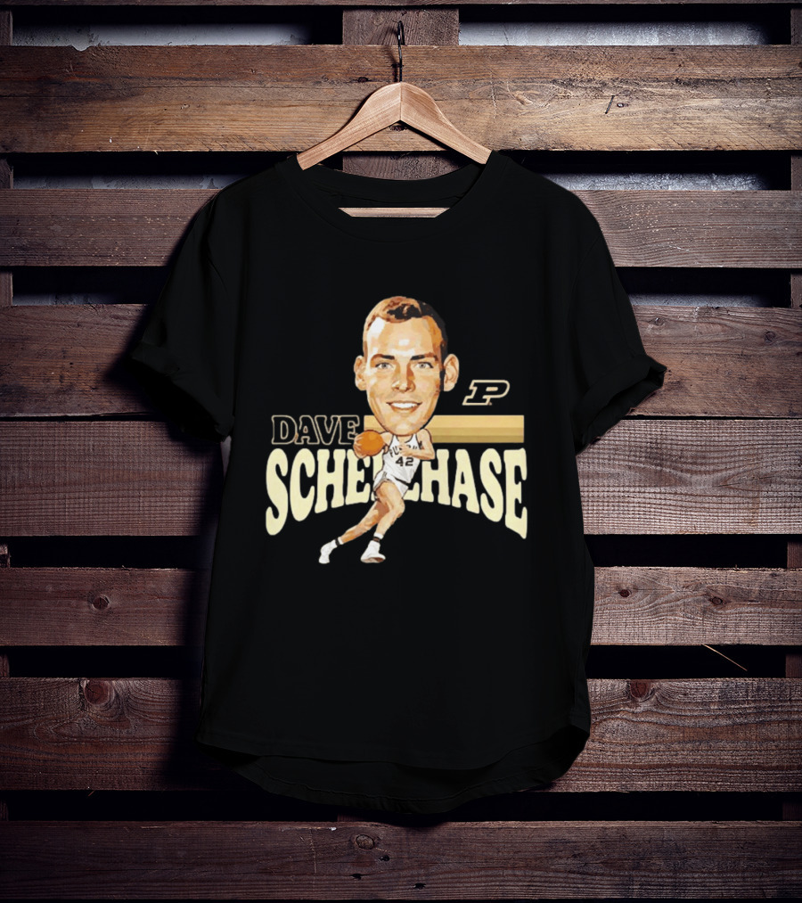 Dave Schellhase Purdue Boilermakers Basketball Legends Caricature 42 T-Shirt