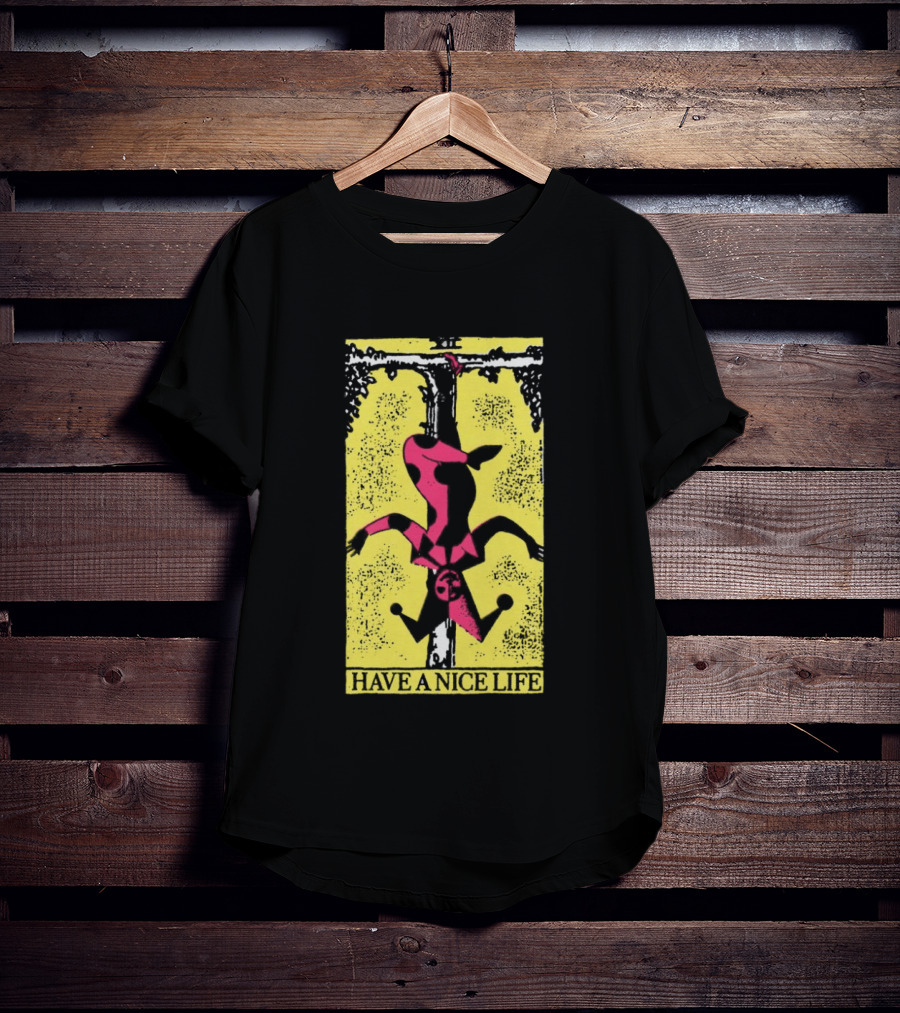 The Flenser Have A Nice Life Upside Down Guy Jester Tarot T-Shirt