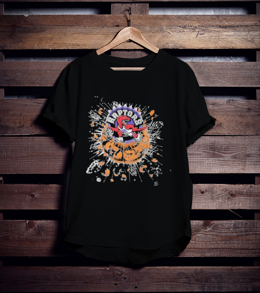 Toronto Raptors Splatter Exploding Basketball T-Shirt