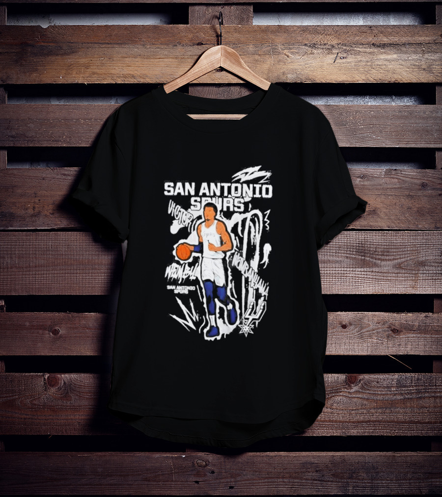 Victor Wembanyama San Antonio Spurs Chalked Up Player T-Shirt