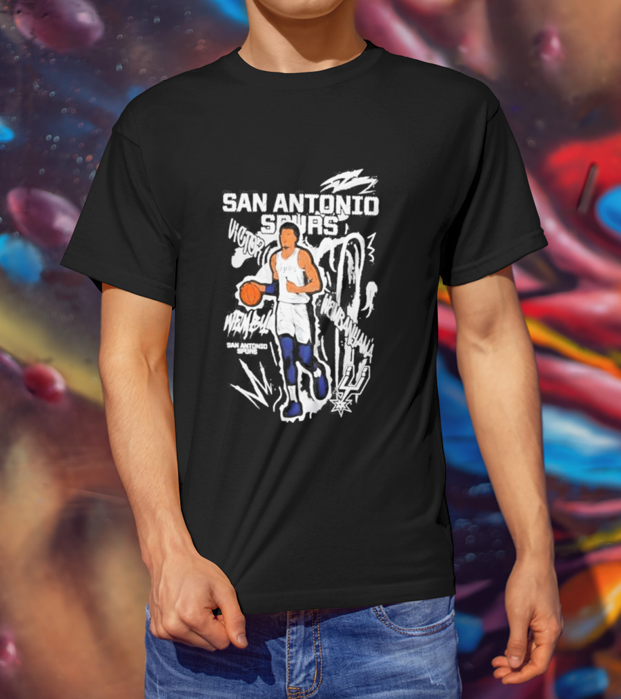 Victor Wembanyama San Antonio Spurs Chalked Up Player T-Shirt