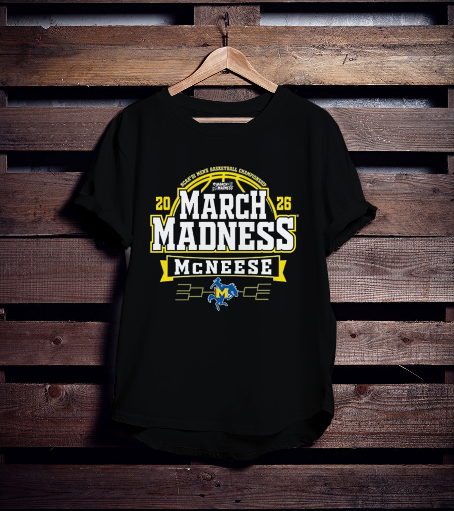 2026 McNeese State Cowboys NCAA March Madness Basketball T-Shirt