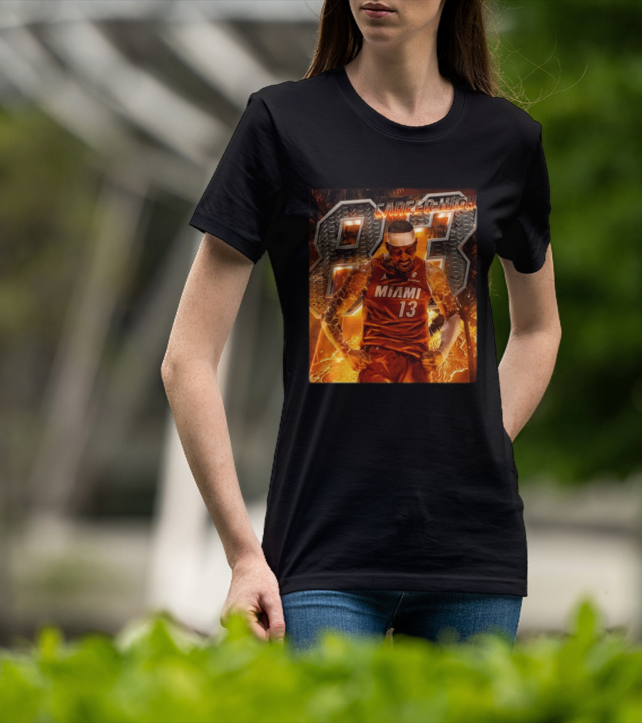 Carrer High 83 Miami Heat Bam Adebayo Goes Nuclear NBA Second Most Points T-Shirt