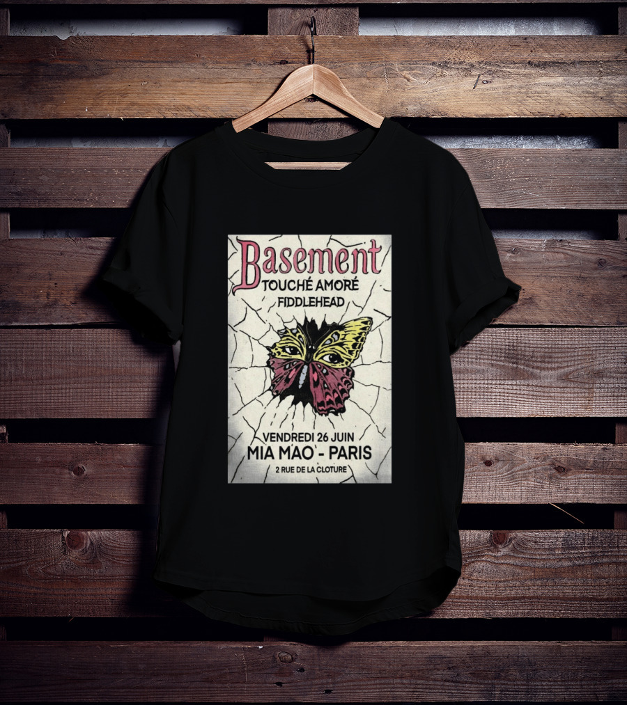 Basement Touche Amore Fiddlehead Mia Mao Paris June 26 Rue De La Cloture T-Shirt