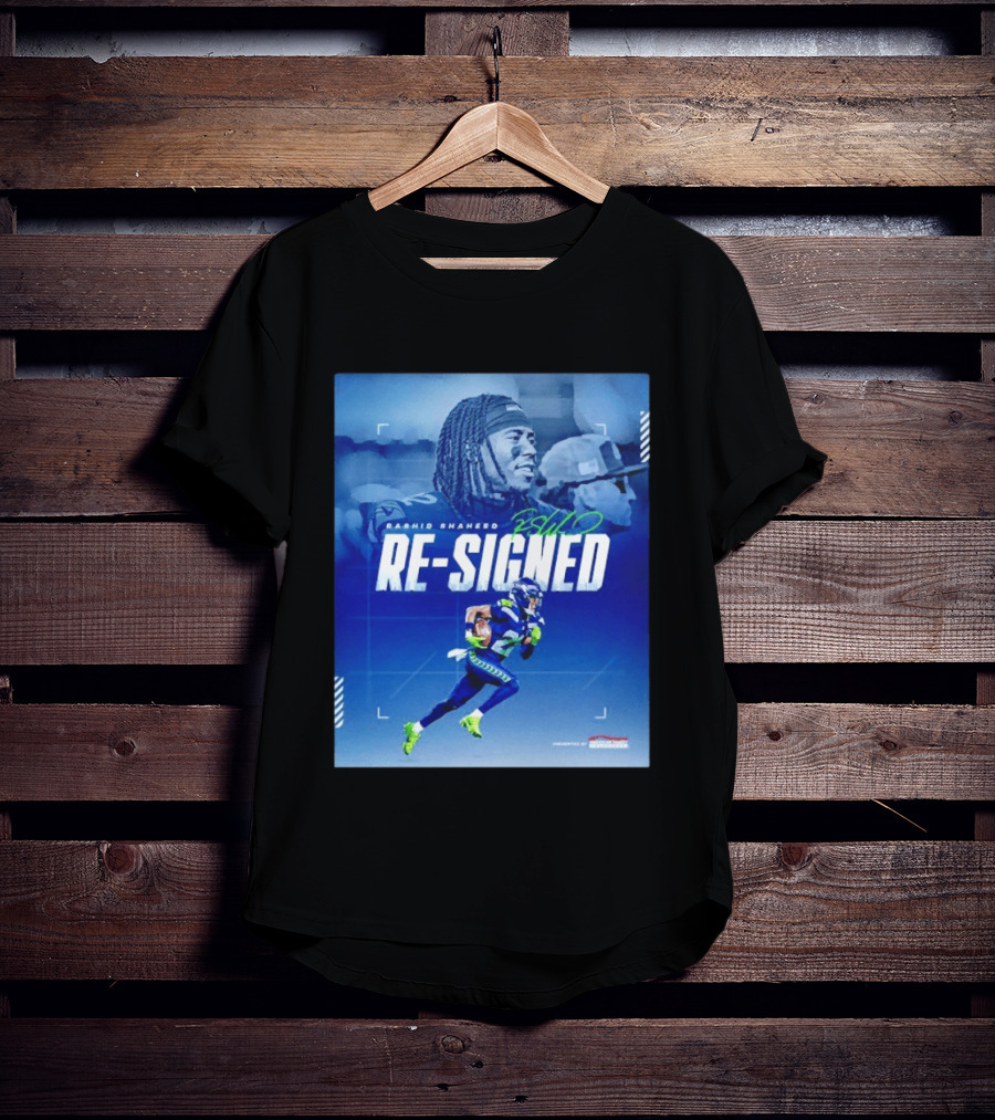 Rashid Shaheed Re Signed Seattle Seahawks NFL Swoosh T-Shirt
