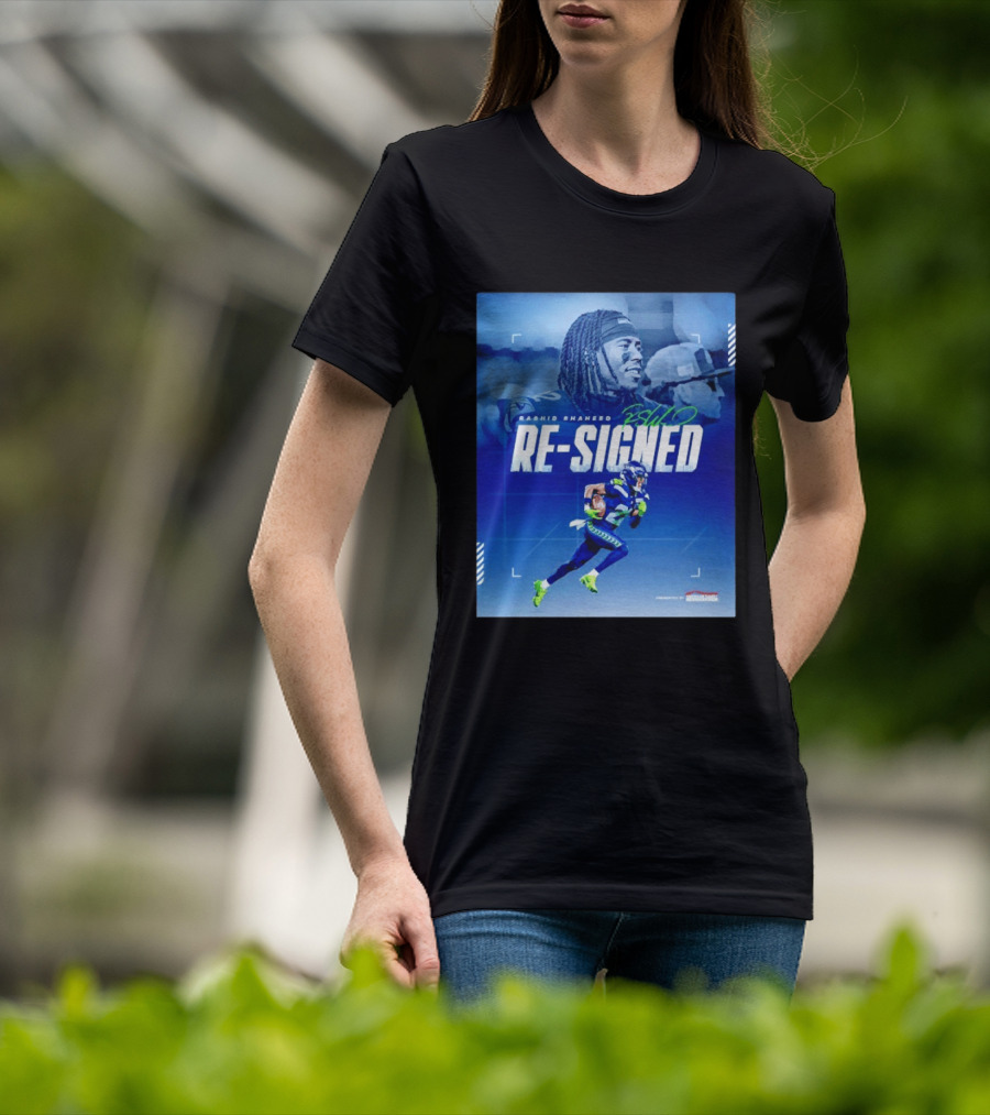 Rashid Shaheed Re Signed Seattle Seahawks NFL Swoosh T-Shirt