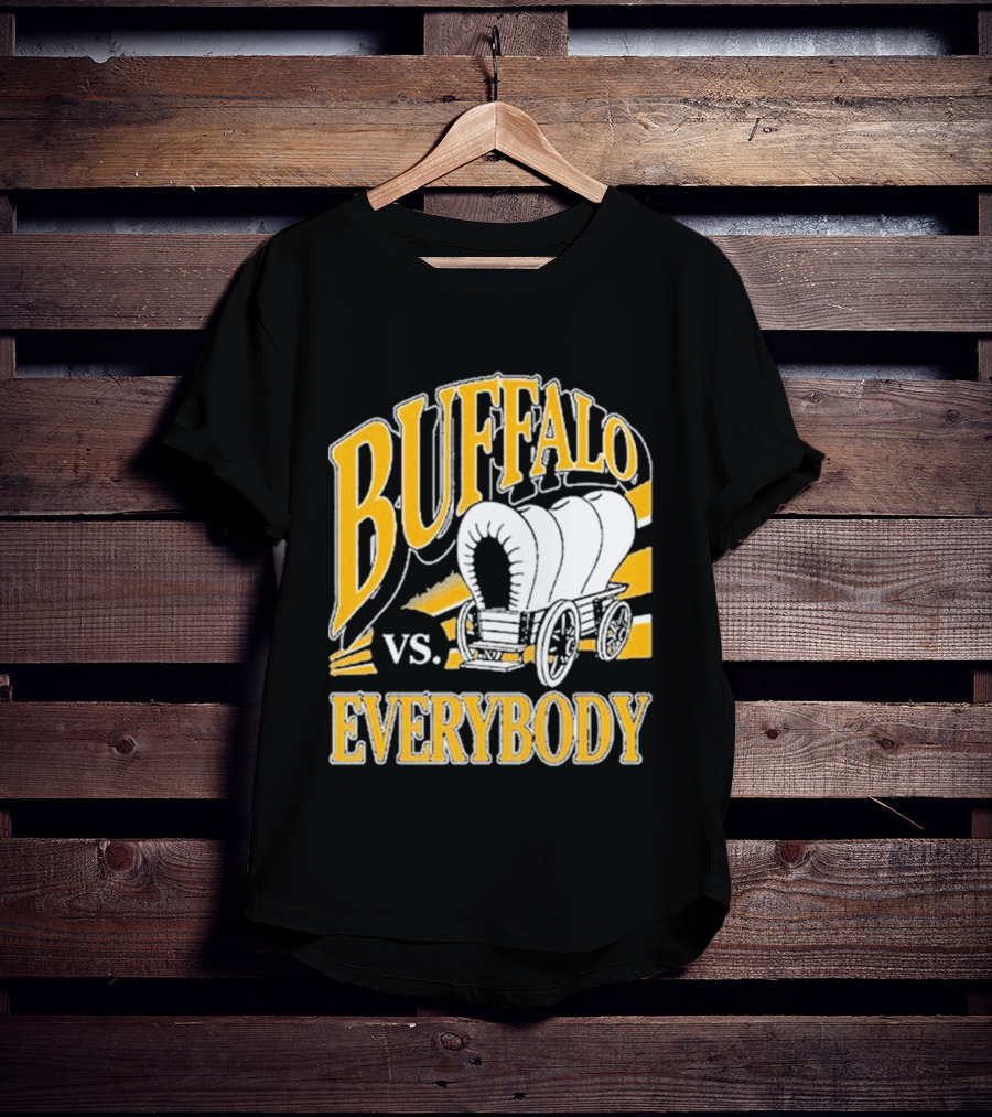 Buffalo Vs. Everybody Spittin' Chiclets Covered Wagon T-Shirt