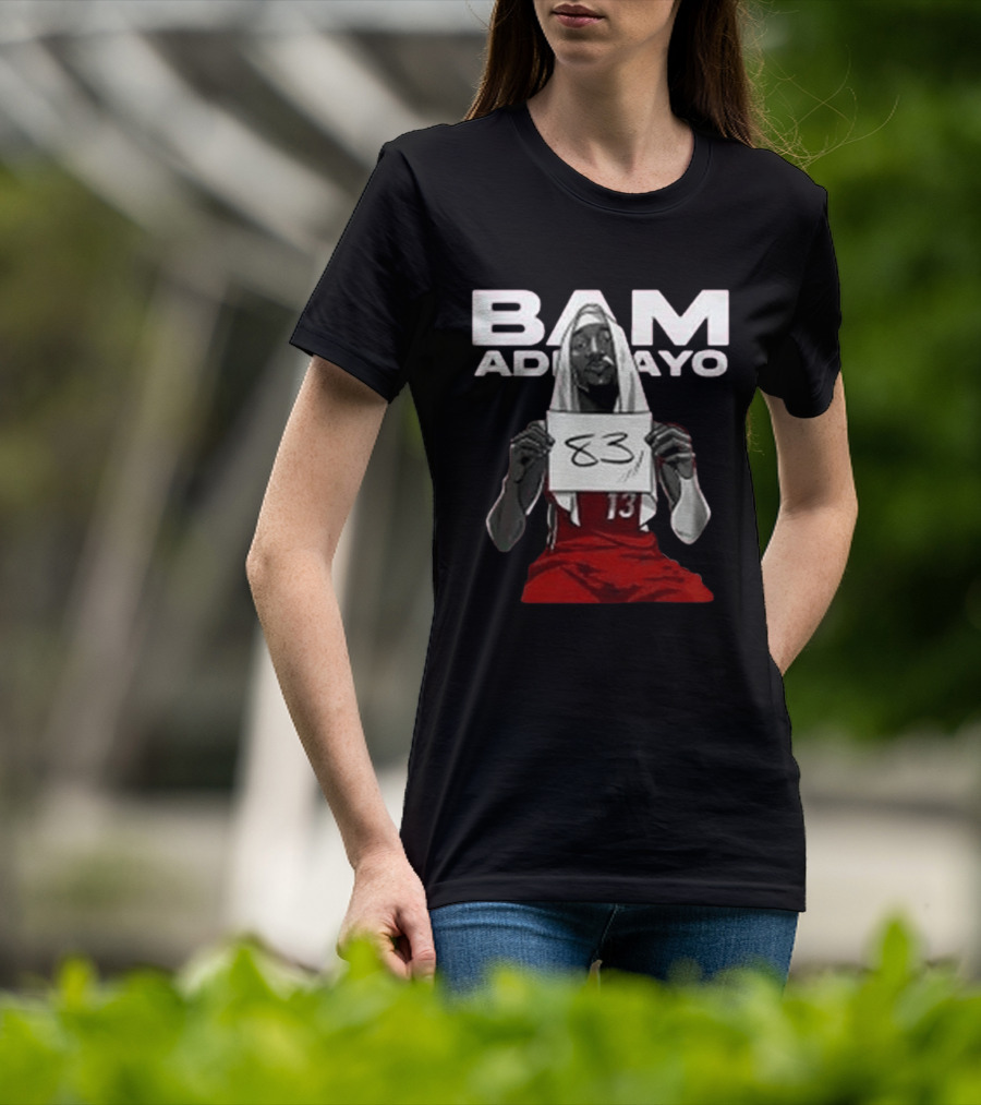 Bam Adebayo Historic 83 Points Miami Performance T-Shirt