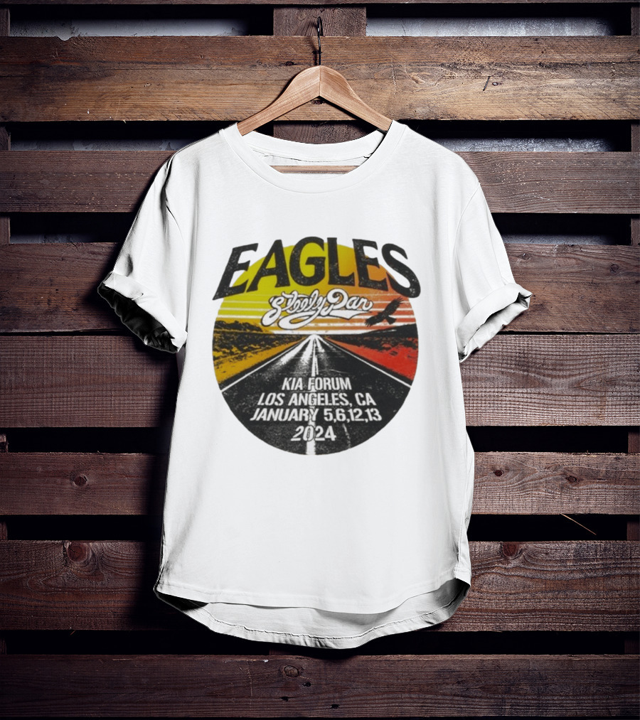 Eagles Steely Dan Kia Forum Los Angeles January 2024 Tour T-Shirt
