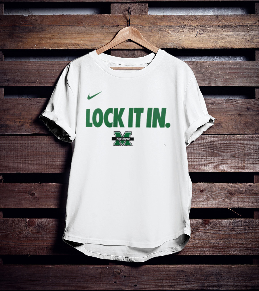 Nike Marshall University Basketball Lock It In M T-Shirt