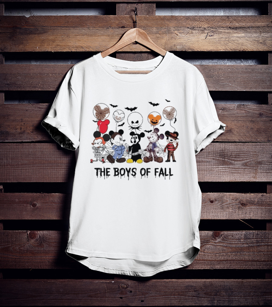 Mickey Mouse Walt Disney Halloween The Boys Of Fall 2024 T-Shirt