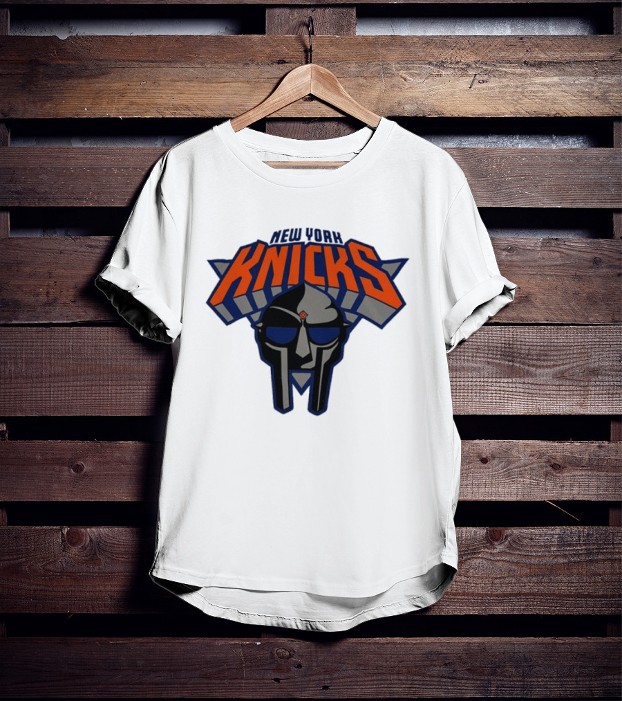 New York Knicks MF Doom Mask Collaboration T-Shirt