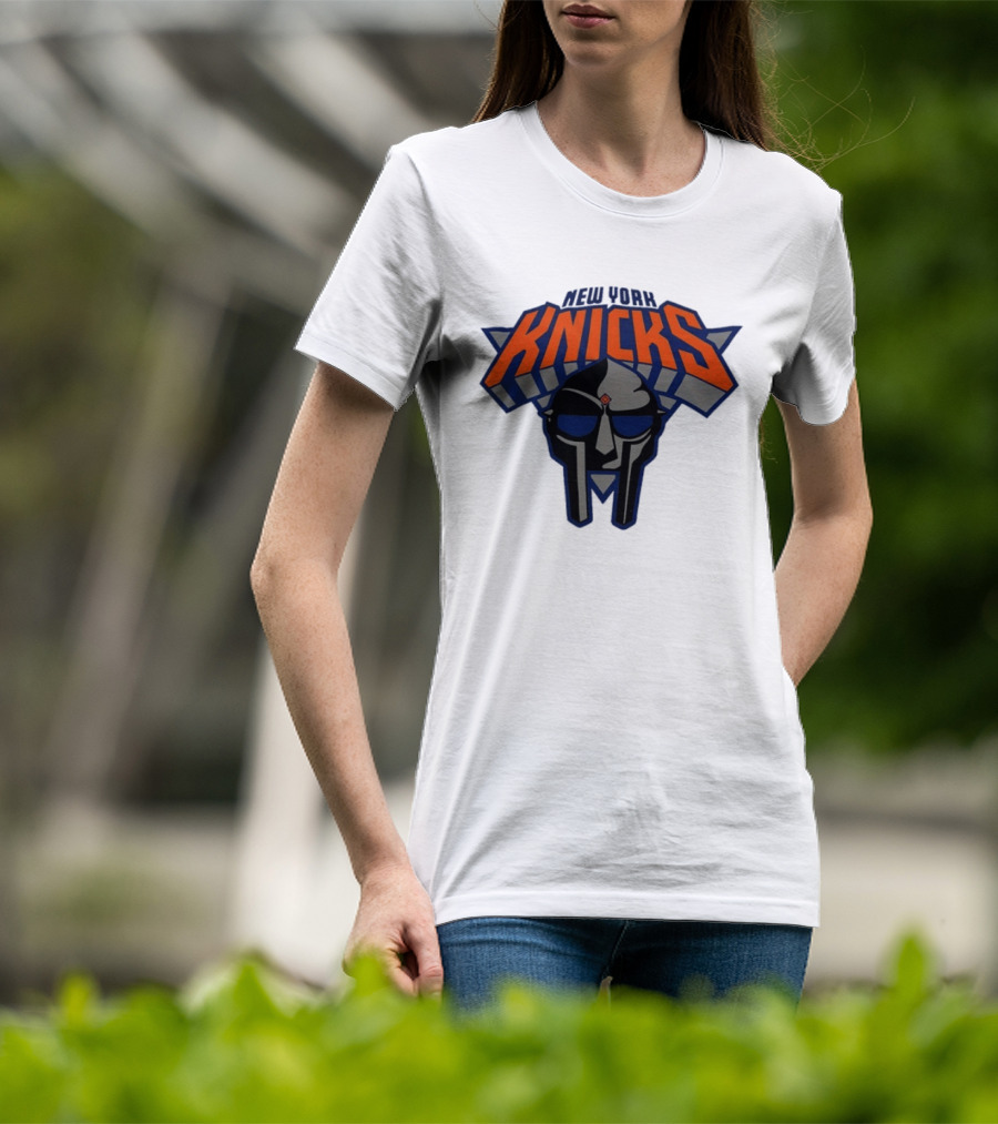 New York Knicks MF Doom Mask Collaboration T-Shirt
