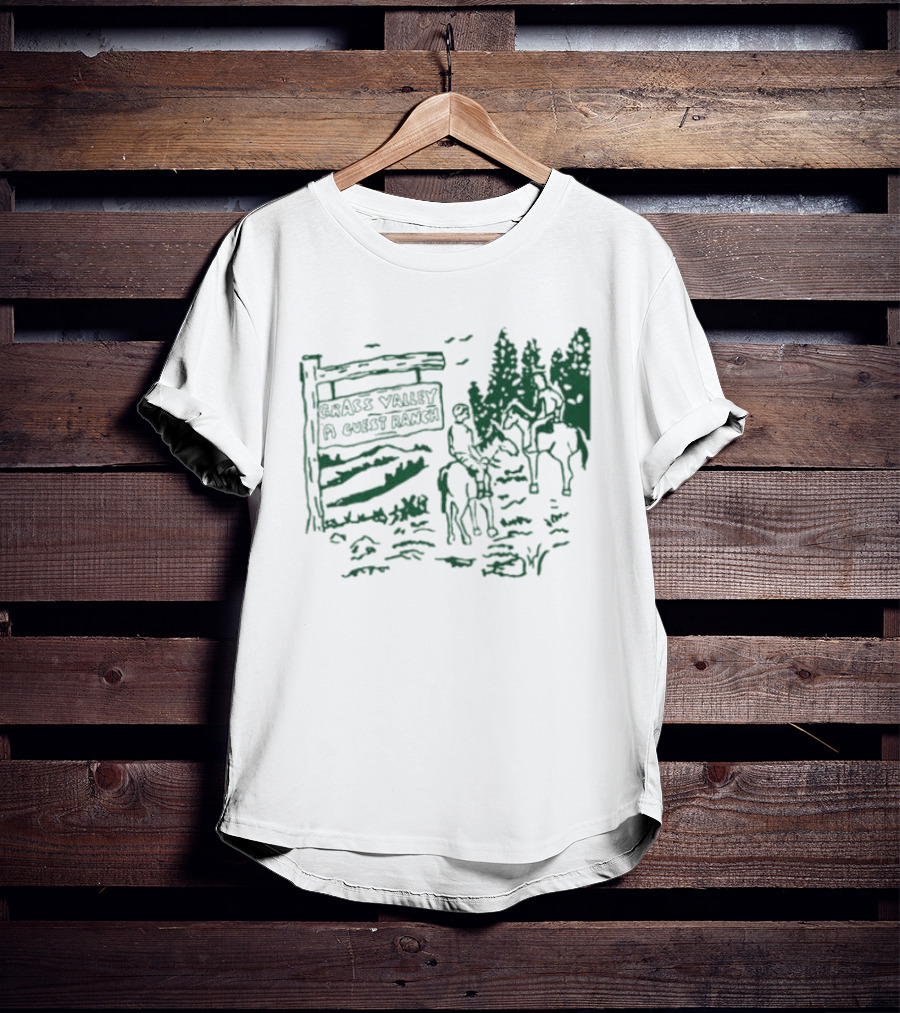 Grass Valley Guest Ranch Scenic Horseback Adventure T-Shirt