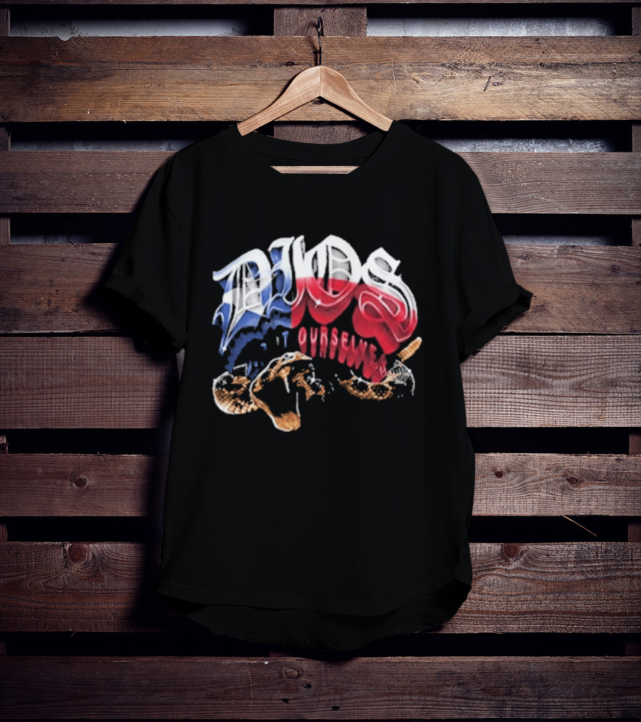 Dios Did It Ourselves Familia Dominican Flag Colors Rugged Hands T-Shirt