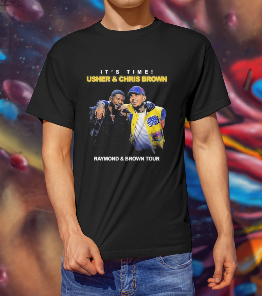 Usher & Chris Brown Raymond & Brown Tour It's Time T-Shirt