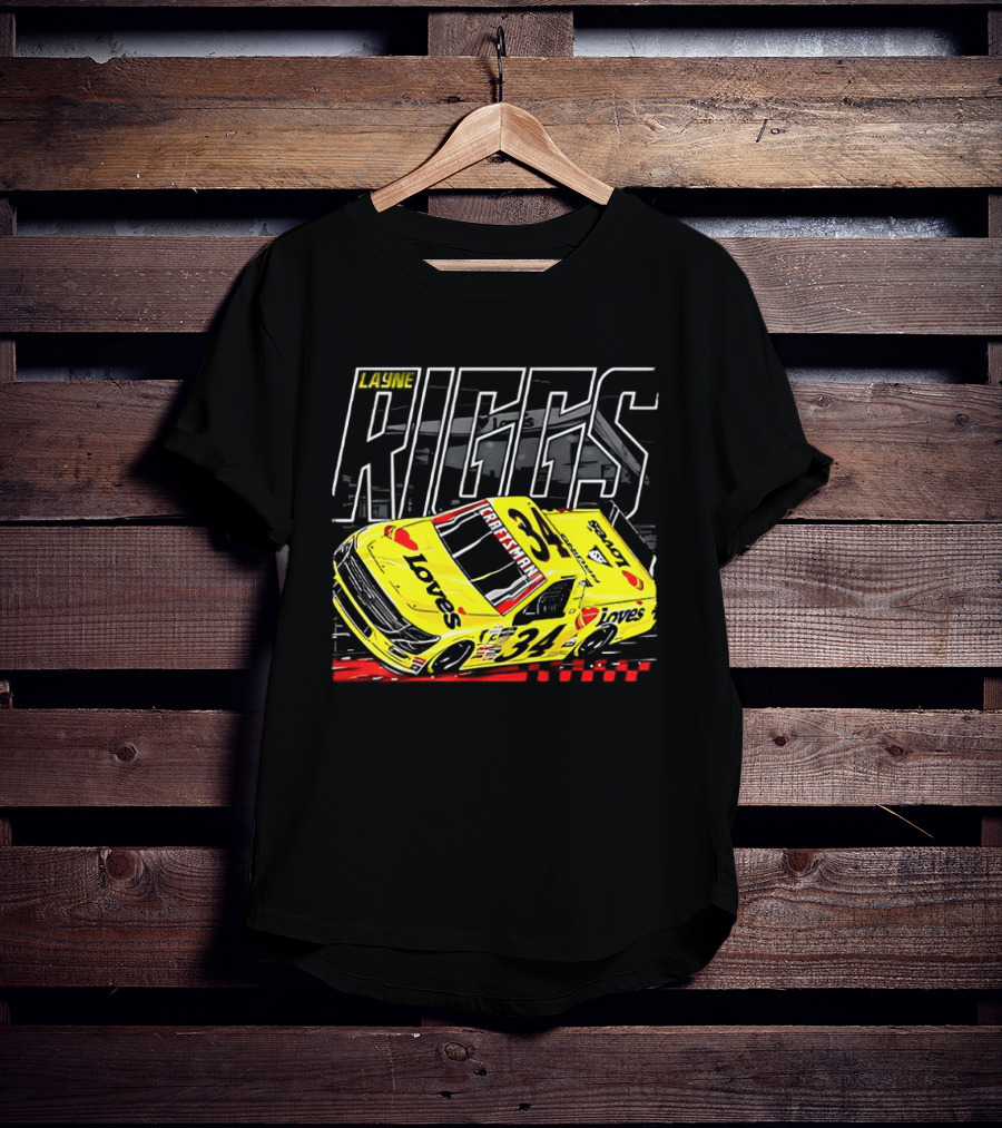 Louie Riggs Jesus Oh No I Sure Hope No One Punishes Me For My Sins Racing 34 T-Shirt