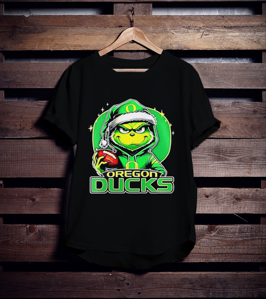 Santa Grinch Oregon Ducks Christmas 2025 T-Shirt
