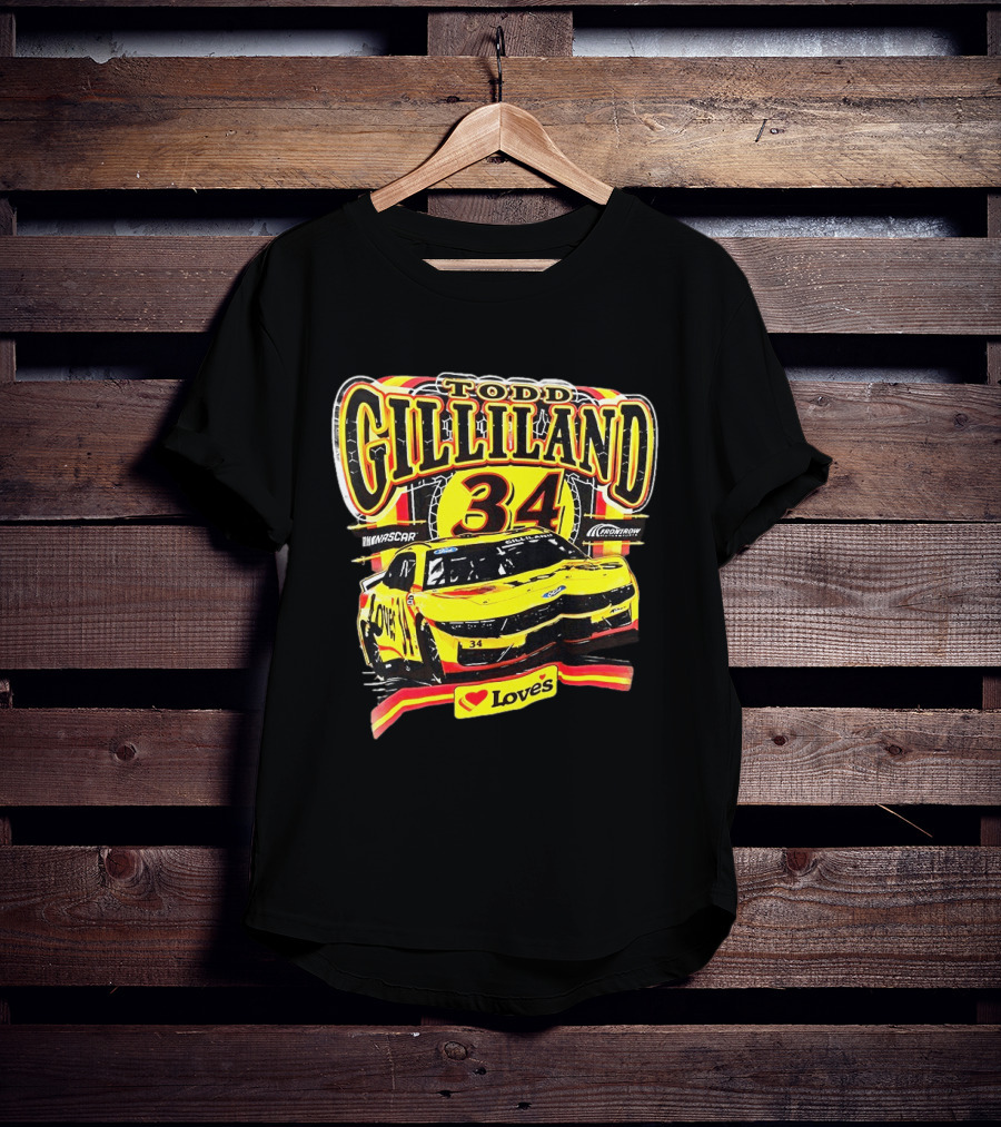 Todd Gilliland NASCAR Love's Travel Stops 34 Racing Car T-Shirt