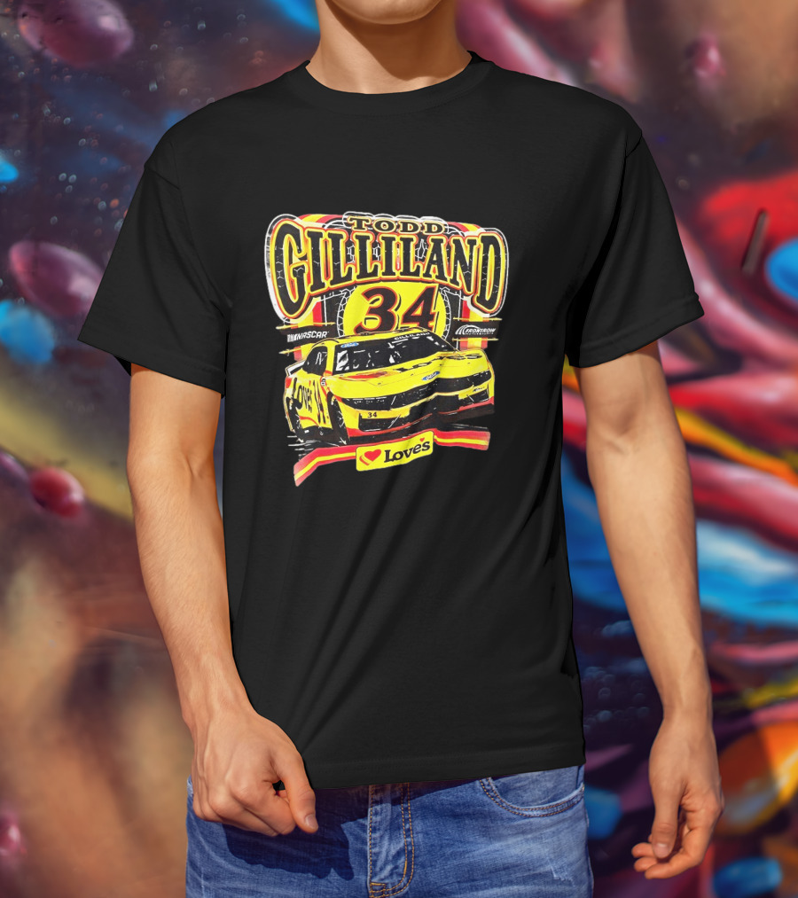 Todd Gilliland NASCAR Love's Travel Stops 34 Racing Car T-Shirt