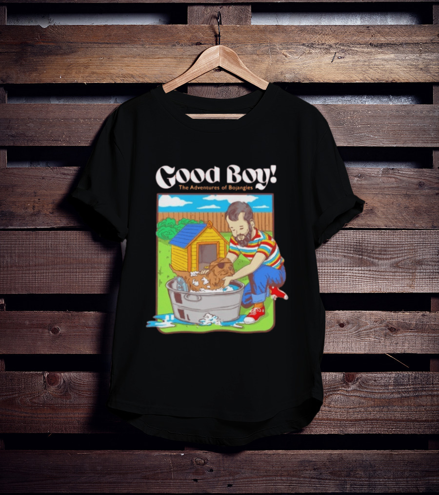 Good Boy The Adventures Of Bojangles Dog Bath Scene T-Shirt