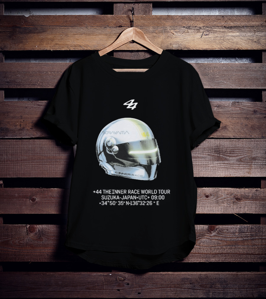 Sorayama Inner Race 44 Lewis Hamilton Helmet T-Shirt