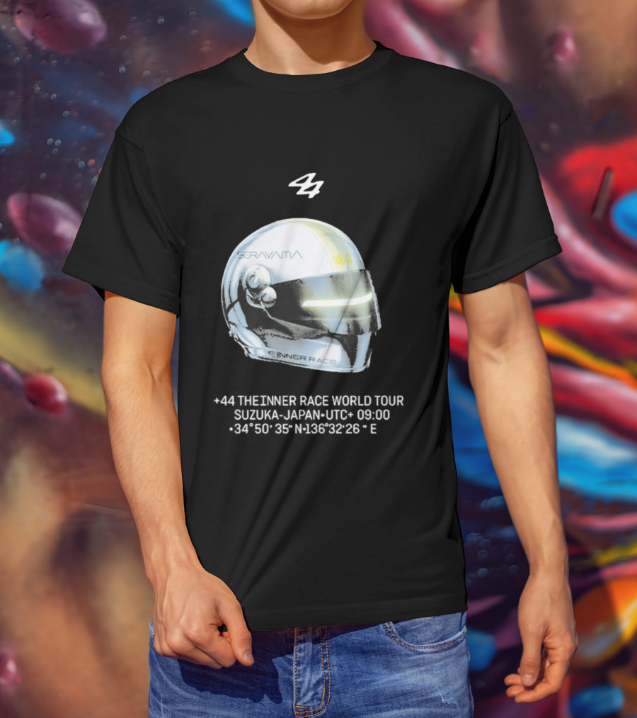 Sorayama Inner Race 44 Lewis Hamilton Helmet T-Shirt