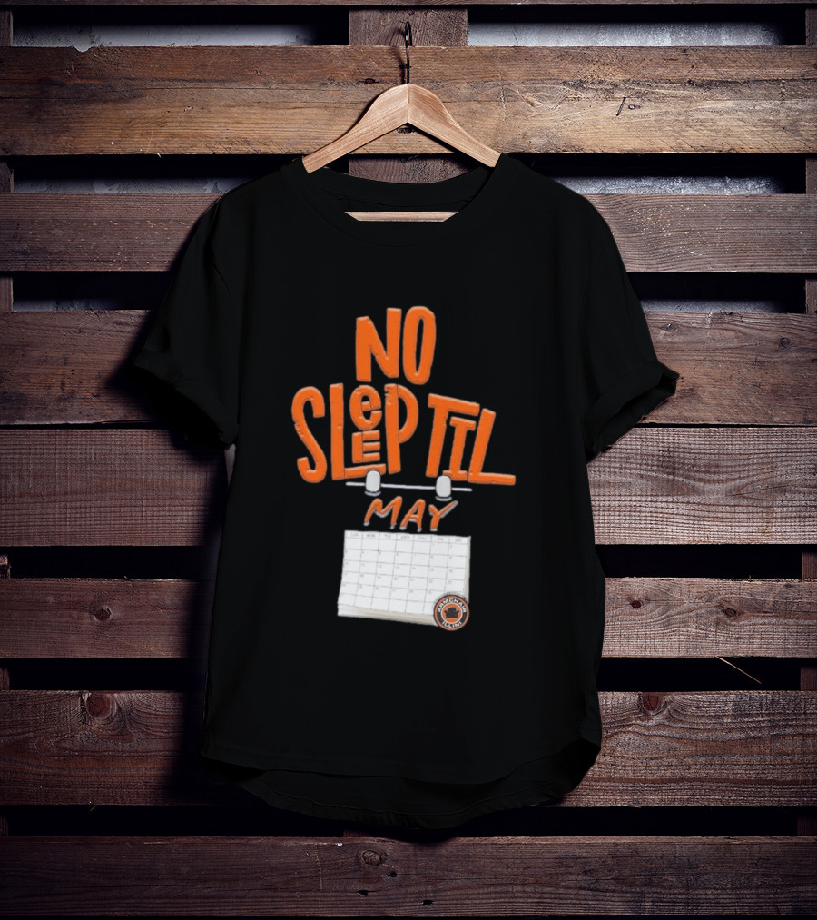 No Sleep Til May Armchair Illinois Fighting Illini Calendar T-Shirt