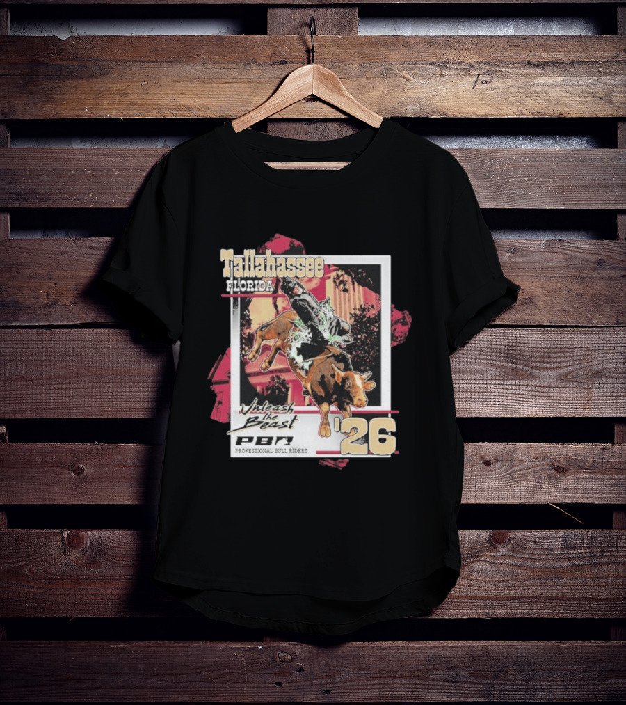 Tallahassee Florida PBR 2026 Unleash The Beast Professional Bull Riders T-Shirt