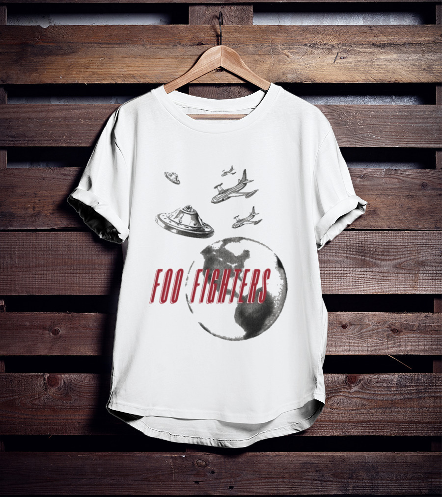 Foo Fighters UFO Earth And Aircraft Encounter T-Shirt