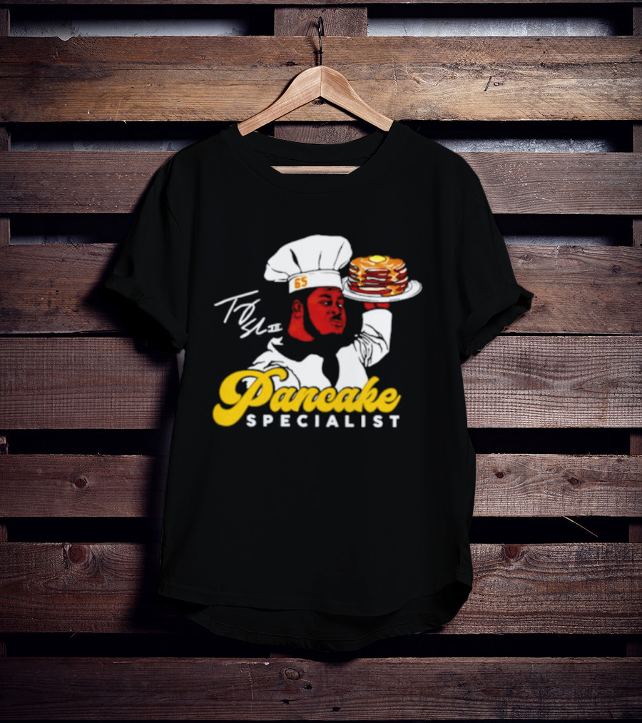 Trey Smith 65 Pancake Specialist Chef T-Shirt