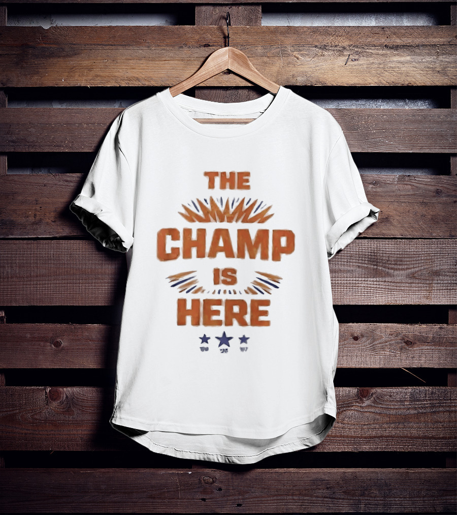 Florida Victorious The Champ Is Here Stars And Stripes Orange Blue T-Shirt
