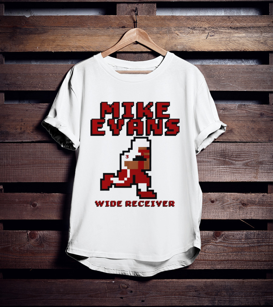 Mike Evans 8 Bit Wide Receiver NFL Football T-Shirt