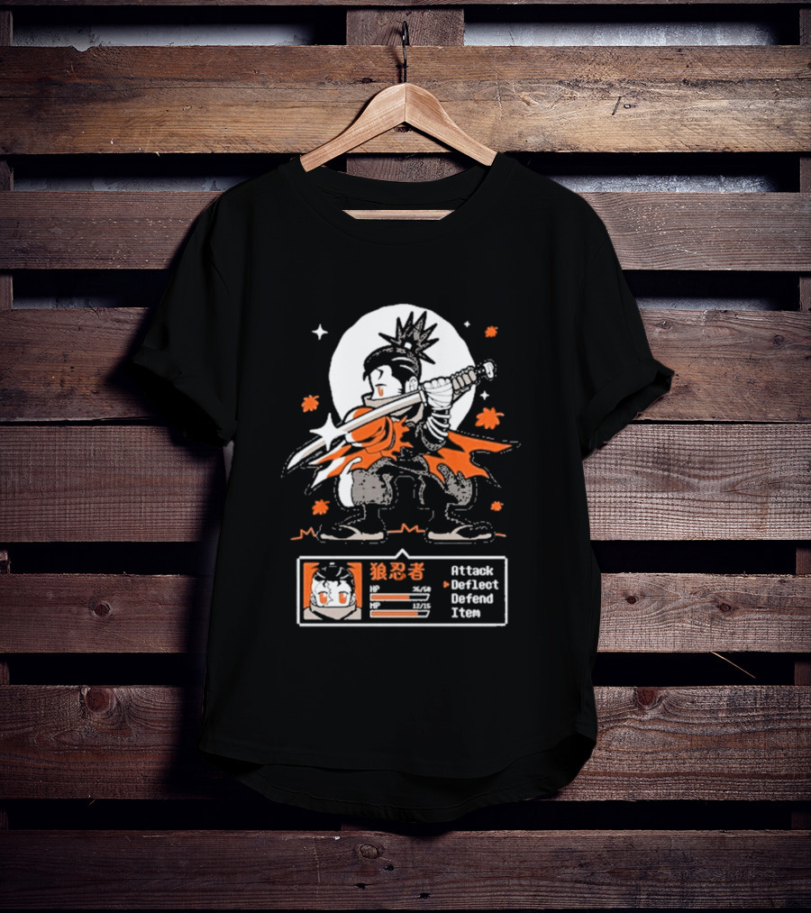 Attack Deflect Defense Item Ghost Wolf Goblin Tengu T-Shirt