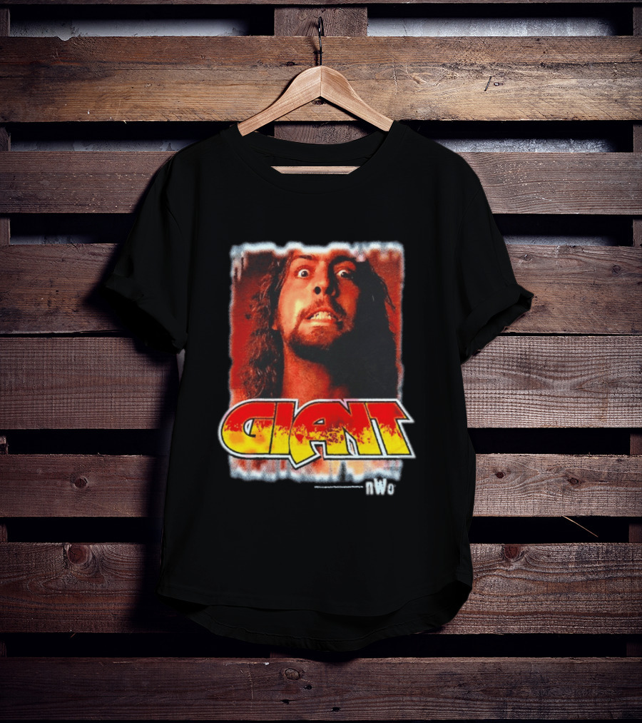 Andre Giant NWo Wrestling Iconic Giant Text And Intense T-Shirt