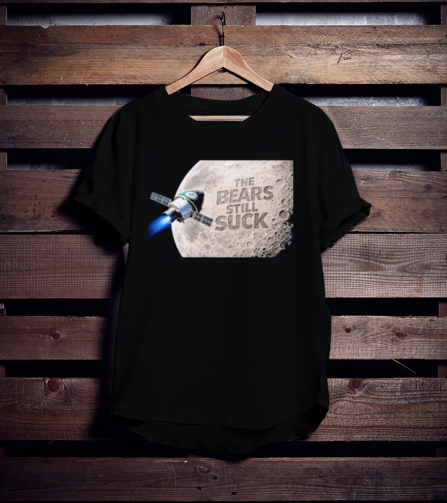 Artemis II Green Bay Packers The Bears Still Suck Moon Satellite T-Shirt