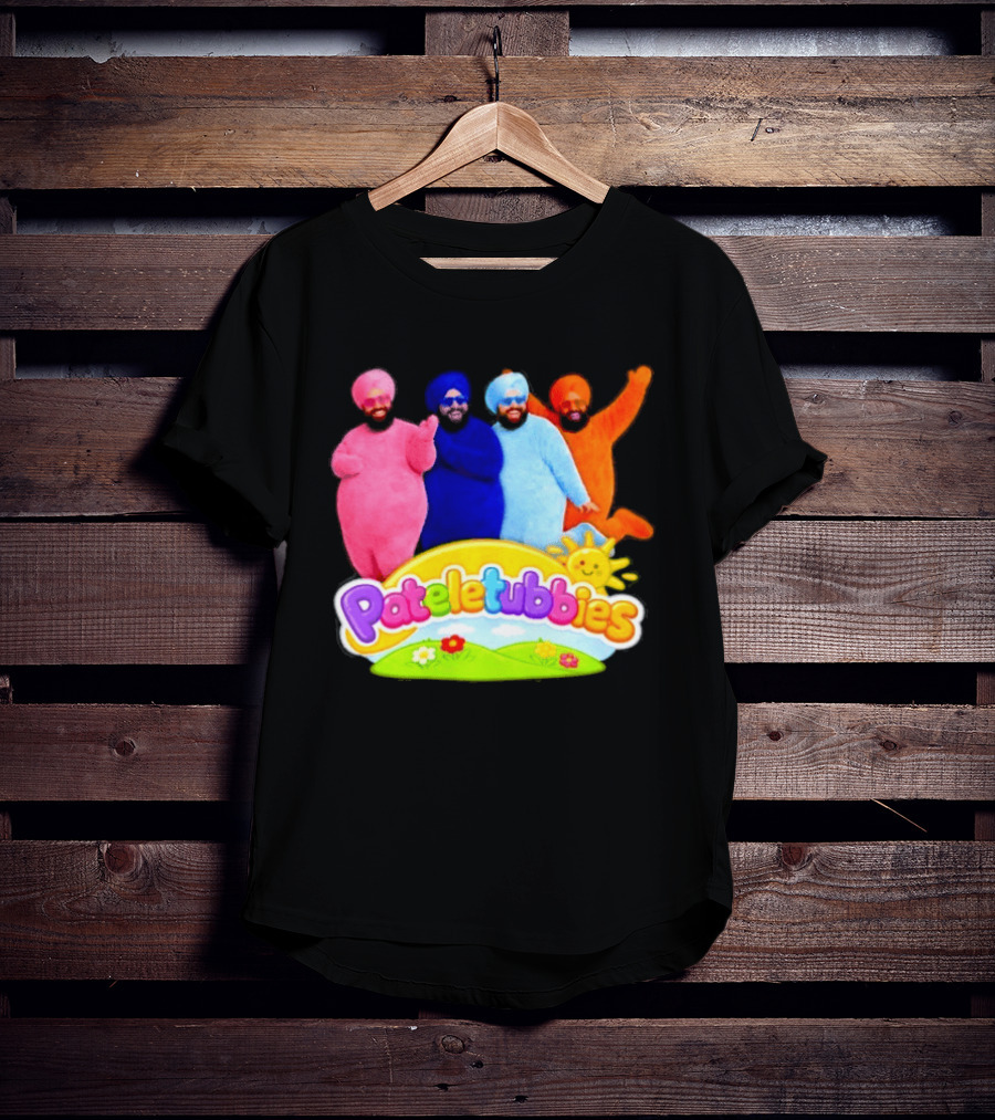 Pateletubbies Indian Characters With Colorful Outfits T-Shirt