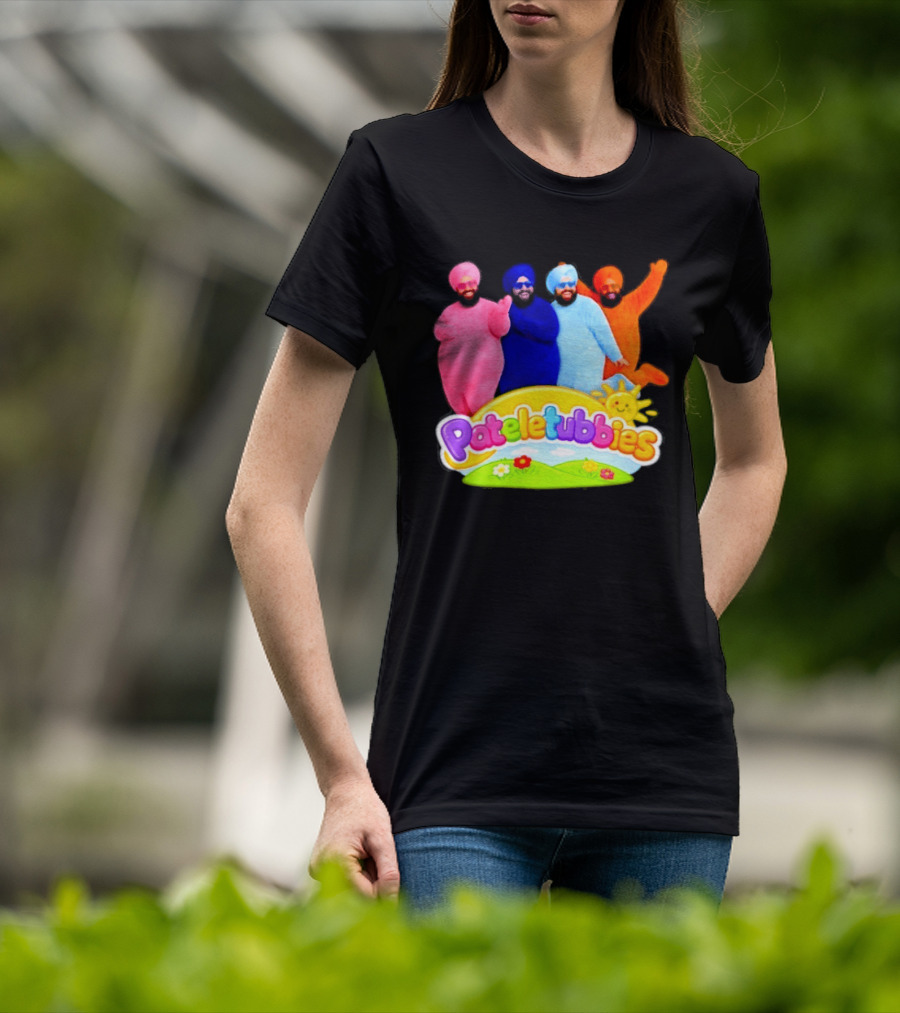 Pateletubbies Indian Characters With Colorful Outfits T-Shirt