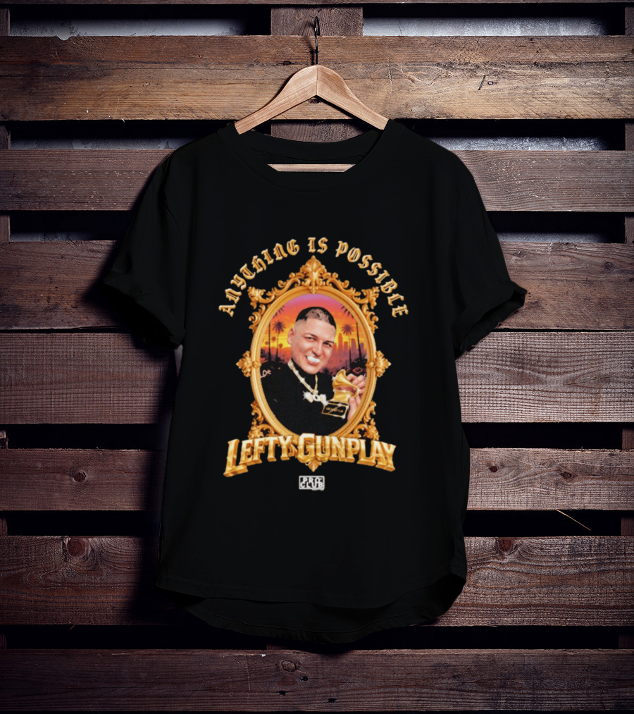 Proclub X Lefty Gunplay Anything Is Possible Award Sunset Palm Trees T-Shirt